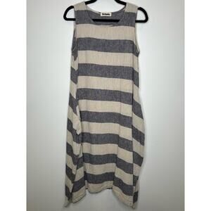 Mordenmiss Stripped Sack Dress